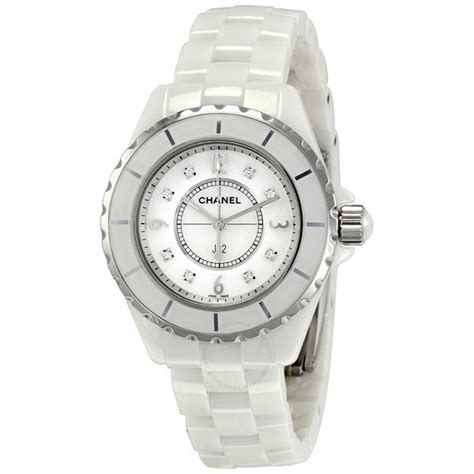 chanel ceramic white watch|Chanel j12 white price.